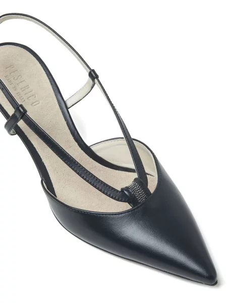 Pantofi cu toc Peserico slingback negru