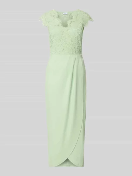 Sukienka midi z koronką model CLARA' Vila zielona