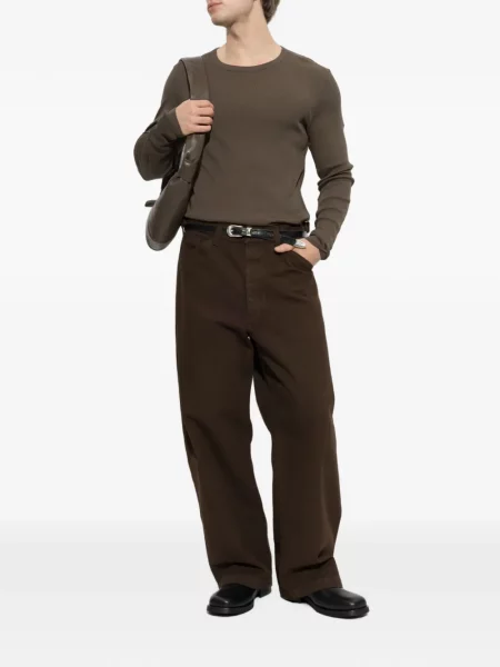 Lung tricou Lemaire maro