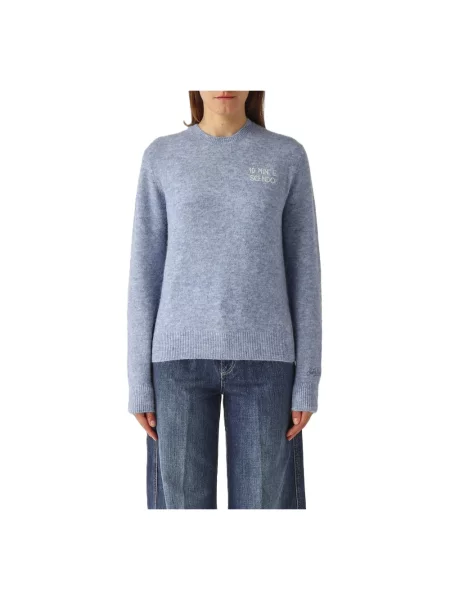 Sweter Mc2 Saint Barth z alpaki niebieski