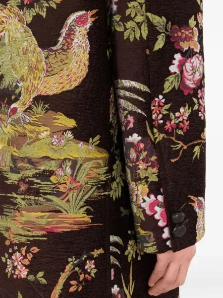 Palton Roberto Cavalli din jacard maro