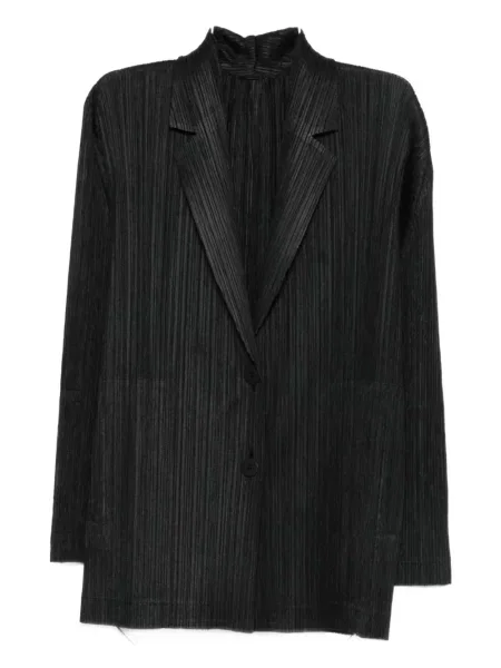 Sacou Pleats Please Issey Miyake plisat negru