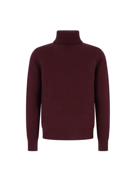 Sweter z golfem Alpha Studio do golfa czerwony