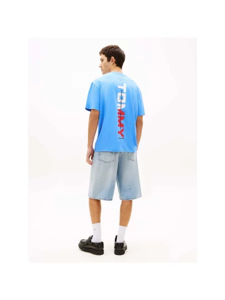 Tricou Tommy Jeans albastru