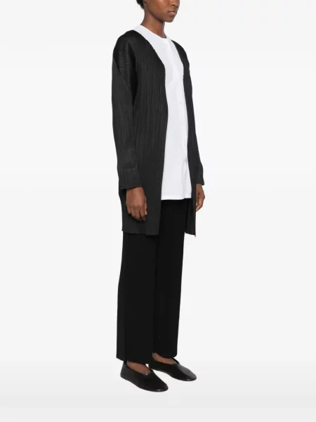 Παλτό Pleats Please Issey Miyake μαύρο
