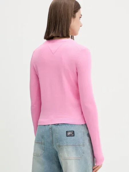Tommy Jeans kardigan różowy
