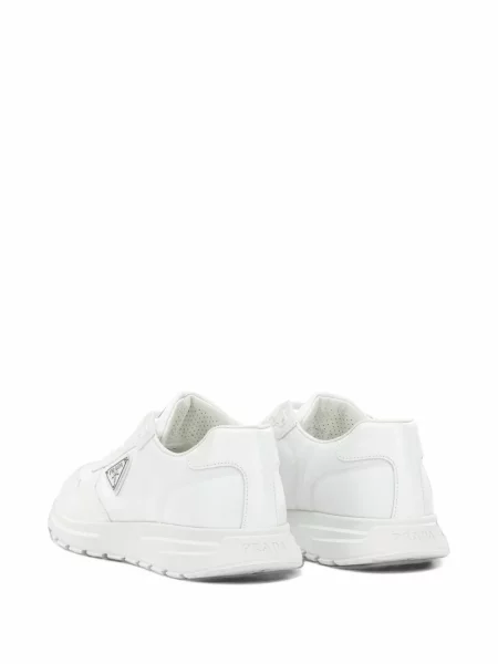 Sneakerși Prada din piele alb