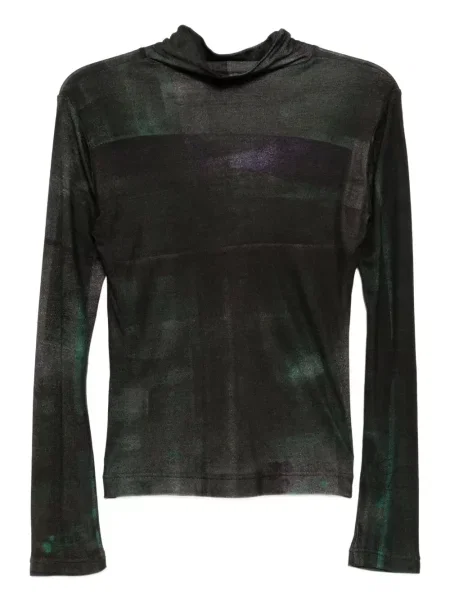 Top Ys z nadrukiem czarny