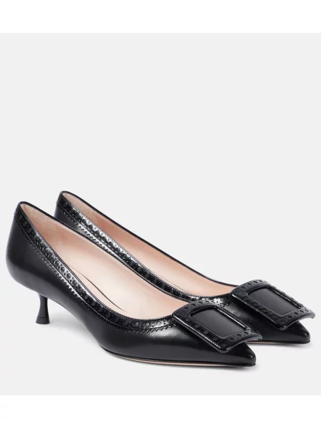 Pantofi cu toc Roger Vivier din piele negru