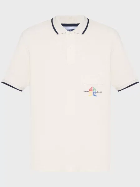 Поло Tommy Jeans белое