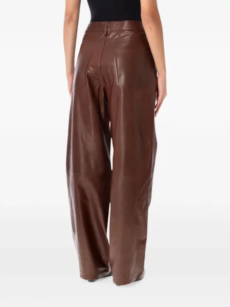 Pantaloni Róhe din piele maro