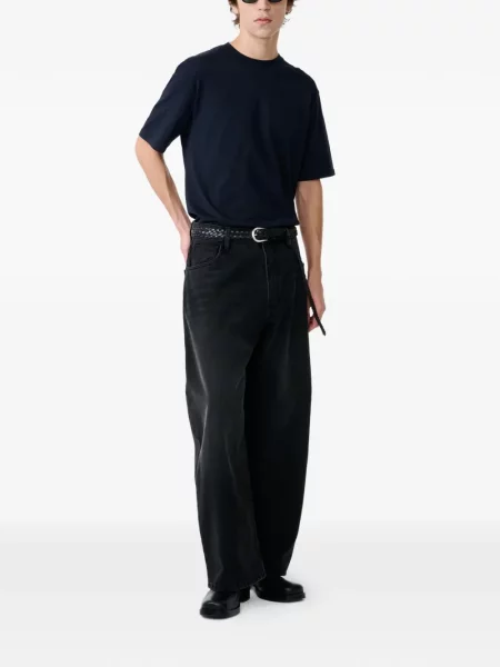 Tricou Studio Nicholson cu decolteu rotund albastru