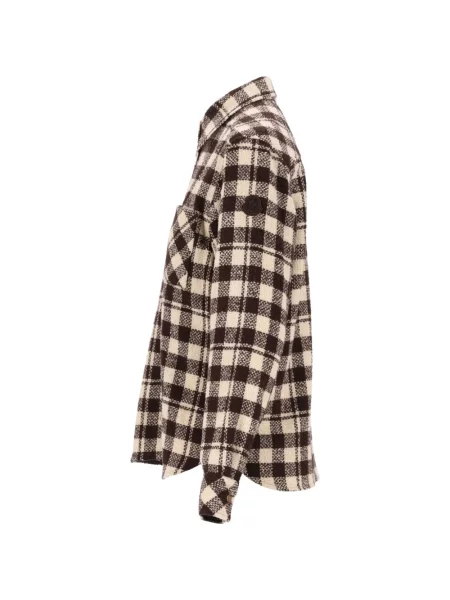 Cămașă Moncler de lână maro