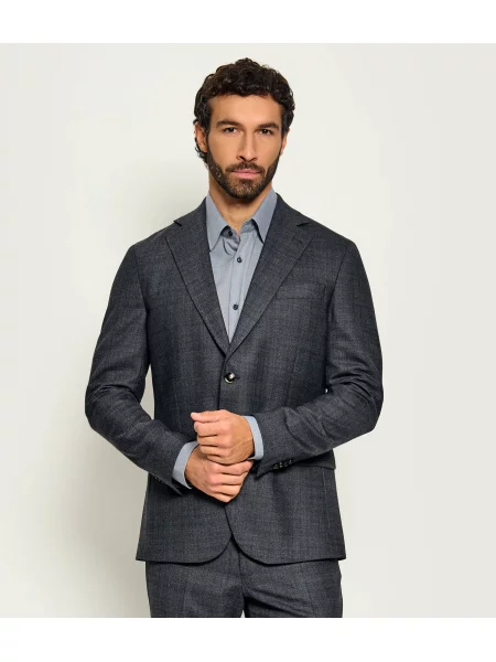 Oscar Jacobson De lână sacou Fogerty gri