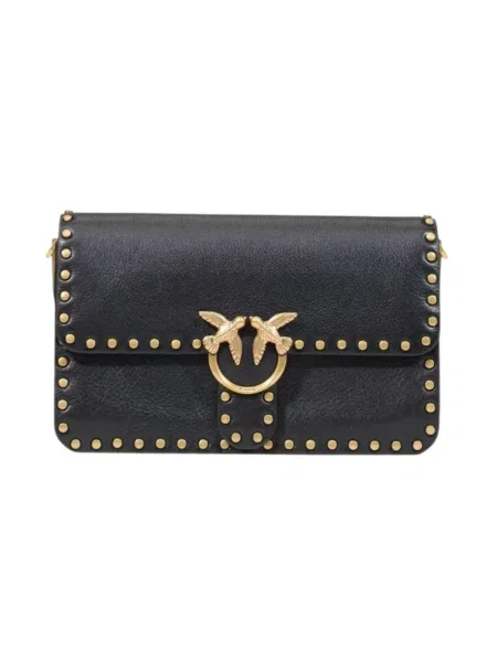 Pinko torebka crossbody skórzana czarna