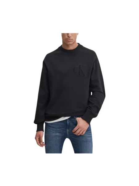 Bluza Calvin Klein Jeans z naszywkami czarna