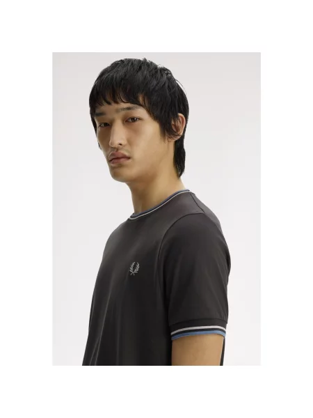 Tričko Fred Perry sivá