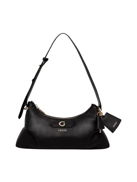 Guess torebka hobo z imitacji skóry SUZY czarna