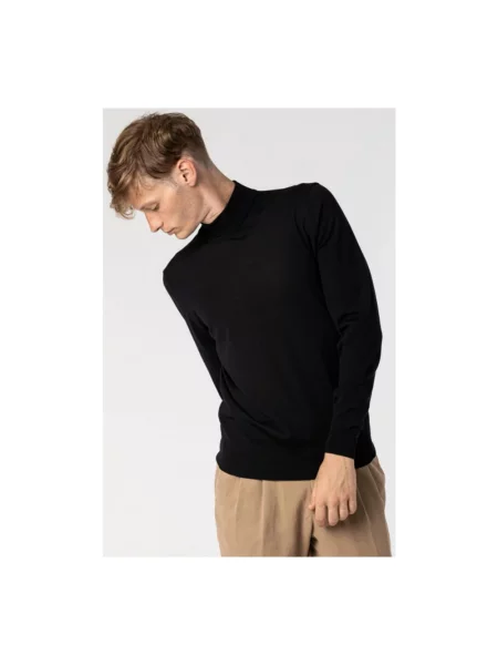 Sweter z golfem Drumohr czarny