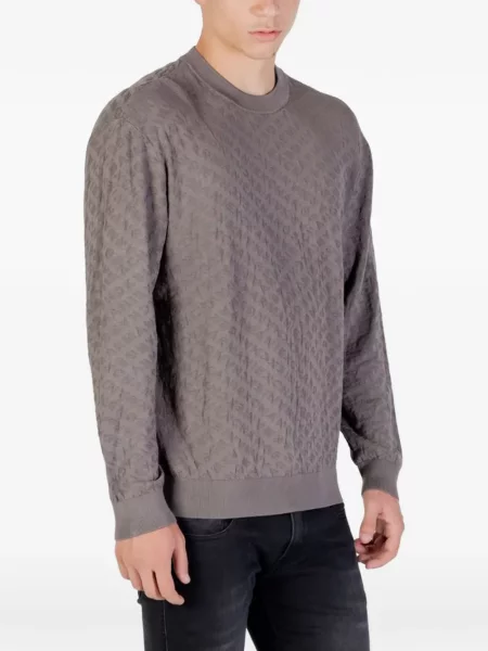 Hanorac Armani Exchange cu autograf gri