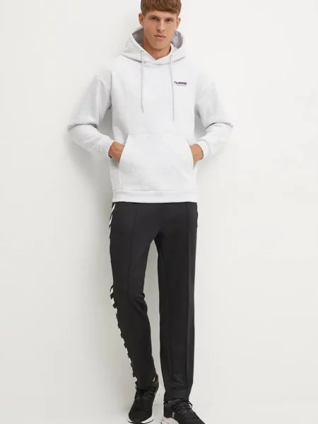 Hummel bluza z kapturem melanżowa szary