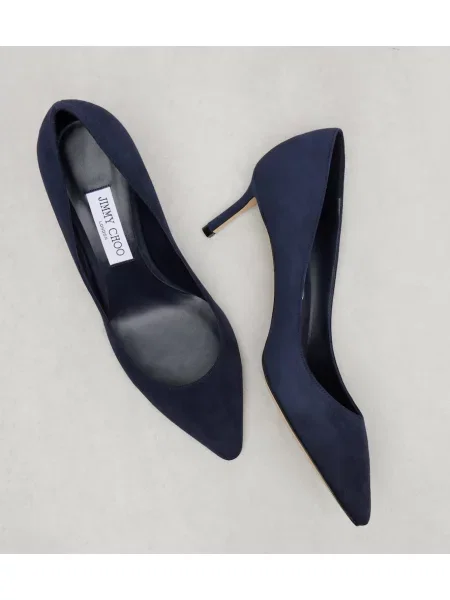 Semišové lodičky Jimmy Choo modrá