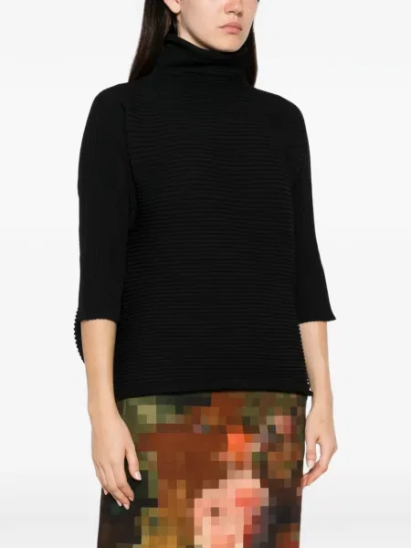 Top Pleats Please Issey Miyake negru
