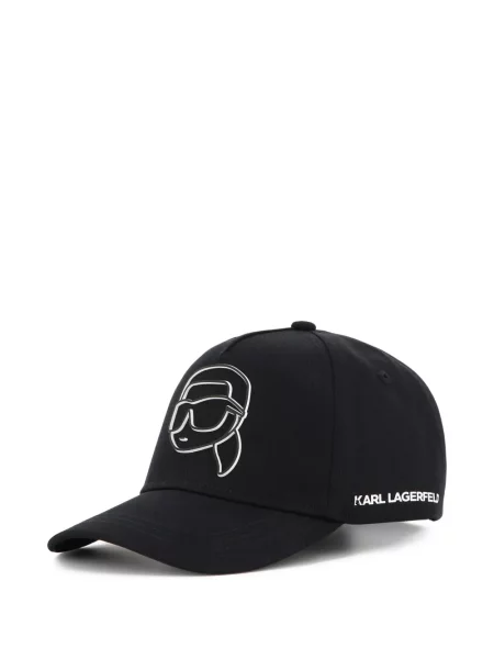 Czapka z daszkiem dziecięca Karl Lagerfeld czarna