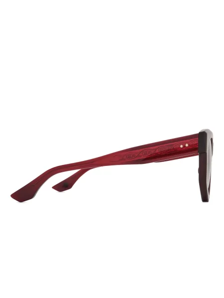 Ochelari de soare Dita Eyewear cu imprimeu geometric roșu