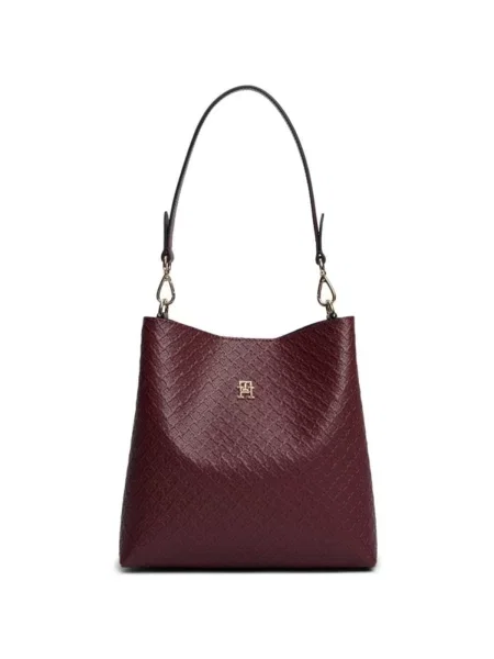 Crossbody kabelka Tommy Hilfiger z ekologickej kože červená