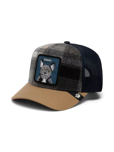 Goorin Bros czapka z daszkiem trucker z dodatkiem wełny Brit Frenchie granatowa