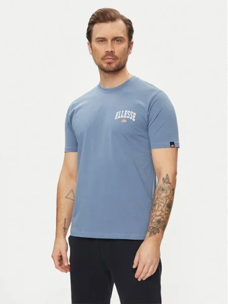 Тениска Ellesse Harvardo T-Shirt с принт синьо
