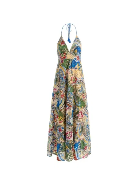 Rochie Alice + Olivia cu imagine cu model paisley galben