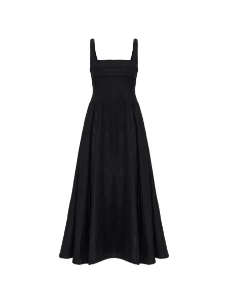 Rochie midi Cult Gaia cu cataramă până la genunchi de costum negru
