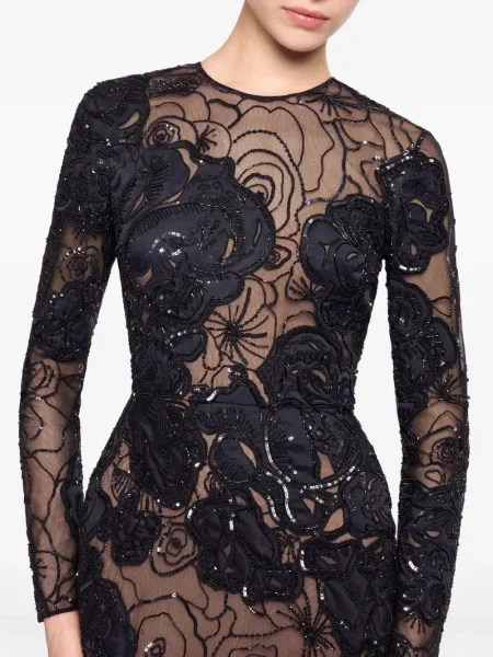 Κοστούμι μάξι φόρεμα Elie Saab μαύρο