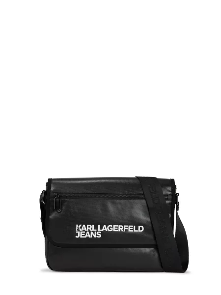 KARL LAGERFELD JEANS Messenger černá bílá