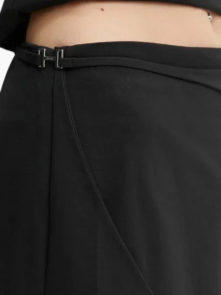 Fusta maxi Heliot Emil cu crăpătură negru