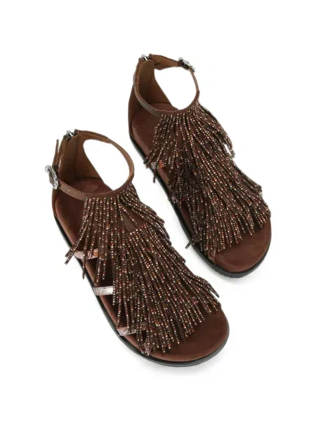 Sandale Kurt Geiger London na rese smeđa