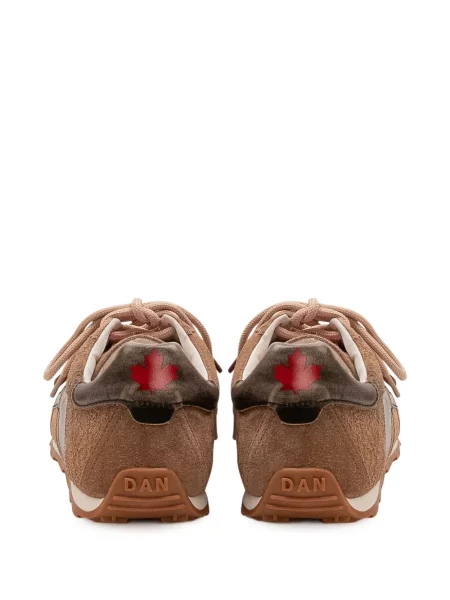 Sneakerși Dsquared2 din piele de căprioară maro