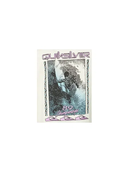 Quiksilver Póló Back Flash Ekru lila