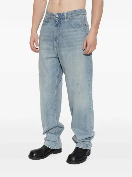 Traperice Mm6 Maison Margiela s izlizanim efektom plava