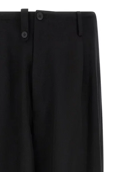 Ασύμμετρο παντελόνι Yohji Yamamoto μαύρο