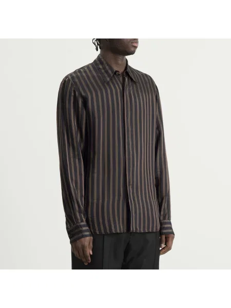 Koszula Dries Van Noten granatowa