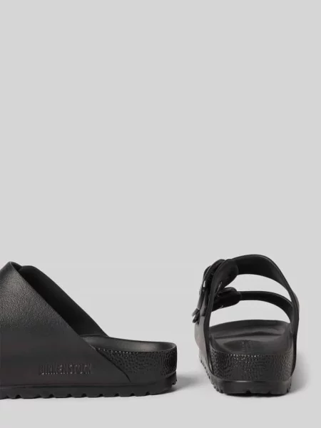 Klapki z wytłoczonym logo model ‘Arizona’ Birkenstock czarne