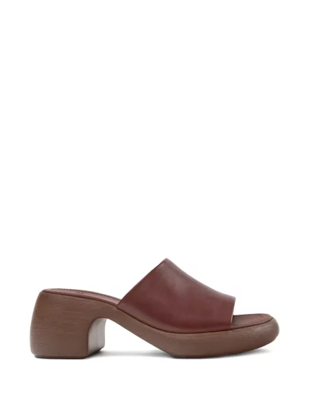 Кожени сандали Camper кафяво