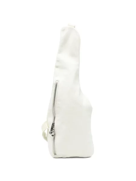 Rucsac Guidi din piele asimetric verde