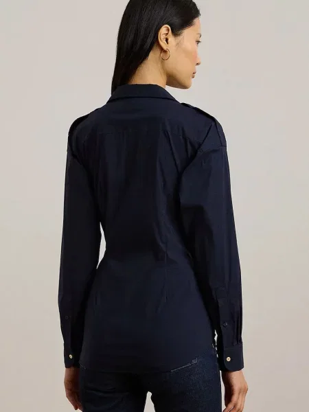 Lauren Ralph Lauren koszula granatowy slim z kołnierzykiem klasycznym