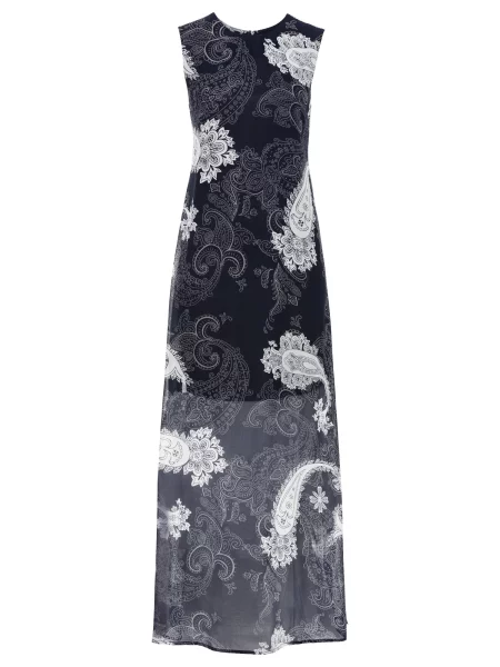 Bonprix Rochie albastru marin alb