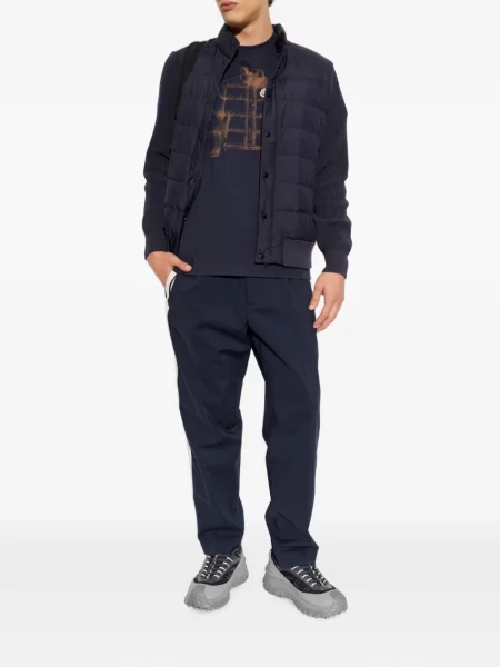 Tricou Moncler cu imagine albastru