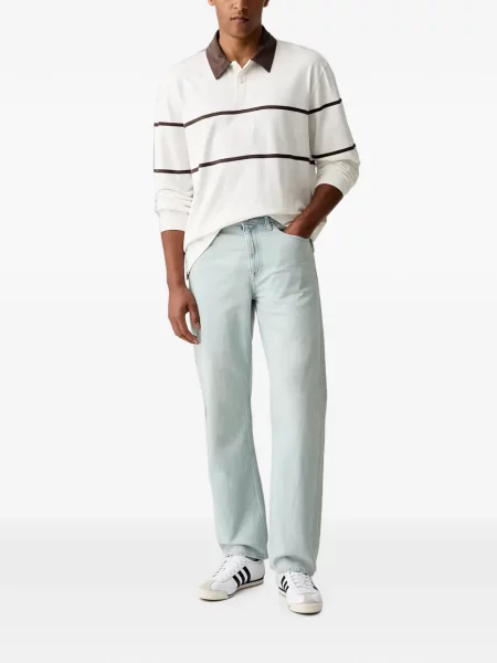 Tricou polo Guess cu broderie alb